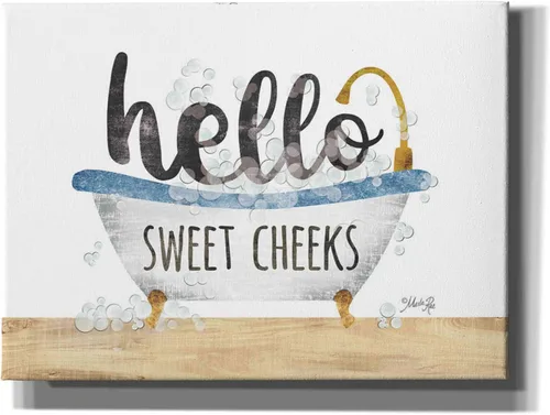 Vista 3 de Epic Graffiti 'Hello Sweet Cheeks' de Marla Rae - Lienzo decorativo para pared, 16 x 12 pulgadas