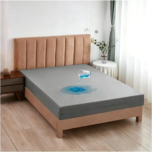 Vista 8 de Premium Waterproof Fitted Sheet Mattress Protector, Noiseless Mattress Cover with Deep Pocket Fitted up to 20 Inches, Washable and Easy Blanco