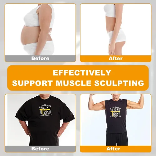 Vista 7 de Estimulador Muscular Electrónico - Equipo de Entrenamiento Físico para Hombres y Mujeres, Estimulador Abdominal Electrónico de 8 Modos
