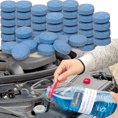 Vista 10 de awave bloom Tabletas concentradas para lavaparabrisas, pastillas limpiadoras de ventanas, líquido para limpiaparabrisas de automóvil, líquido
