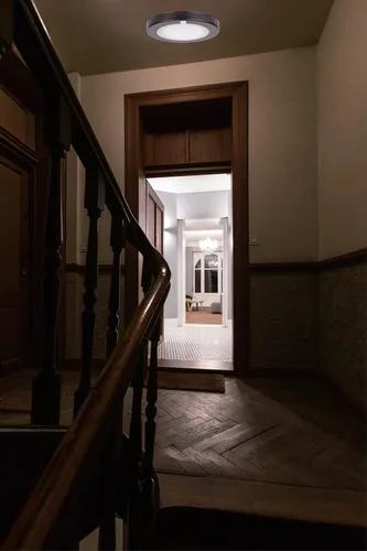 Vista 7 de LIT-PaTH Lámpara LED de techo empotrada, accesorio de iluminación de armario con sensor de movimiento, 10.5 W, 700 lúmenes, 6.2 pulgadas, carcasa
