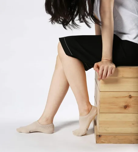 Vista 6 de Pro Mountain Calcetines sin costuras para mujer paquete de 6 unidades forro fino de algodón