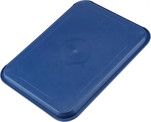 Vista 4 de Paquete de 10 bandejas de plástico para comida rápida, bandejas de plástico para cafeterías de 16 x 12 pulgadas con superficie texturizada, bandejas