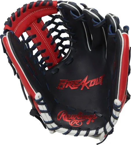 Vista 2 de Rawlings Guante de béisbol Breakout Ajuste tradicional Tamaños 11.5 a 12.75 pulgadas Múltiples estilos