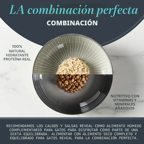 Vista 5 de Reveal Alimento Natural Húmedo Enlatado para Gatos, Ingredientes Limitados y Naturales, Sin Granos, Alto Contenido de Proteínas Sin Aditivos