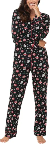 Vista 22 de PajamaGram - Pijamas de invierno para mujer - Pijamas de franela para mujer