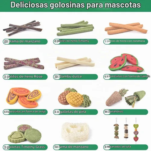 Vista 2 de KATUMO Juguetes masticables de conejo, juguetes masticables para animales