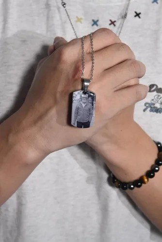 Vista 6 de Collar personalizado con colgante de urna de cremación para hombre, niño, niña, acero inoxidable, soporte para cenizas, recuerdo conmemorativo