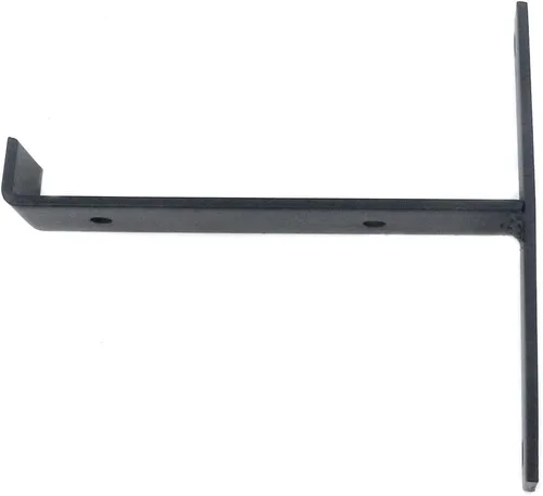 Vista 7 de Coshar 4 soportes de estante de 6 pulgadas para estante de hierro, soportes flotantes para estantes montados en la pared para cocina, baño