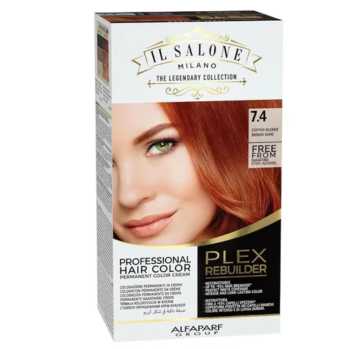 Vista 22 de Il Salone Milano Plex Rebuilder - Crema de color permanente para el cabello, kit de tinte para el cabello negro puro 1.0, salón profesional, calidad