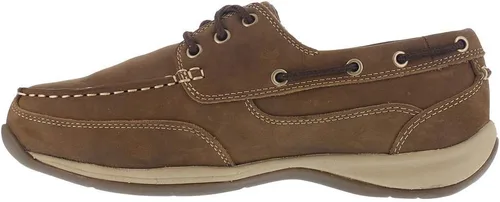 Vista 5 de Works Sailing Club - Puntera de acero para hombre, color marrón