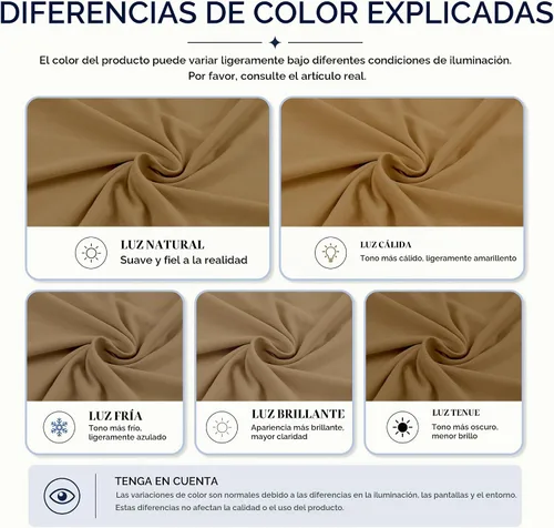 Vista 4 de 8 fundas de cojín para patio, fundas de cojín elásticas para .Camel