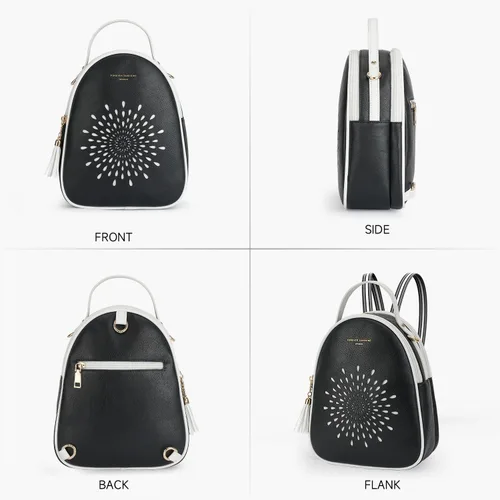 Vista 36 de T1953 Mochila para mujer, de piel sintética, para regalo para niñas y mujeres
