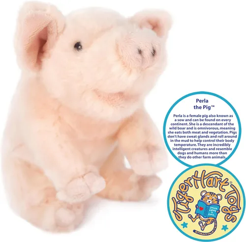 Vista 4 de TigerHart Perla The Pig - Peluche de 11 pulgadas