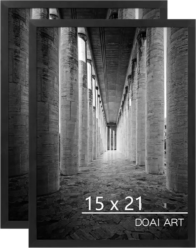 Vista 56 de DOAI ART Marco de fotos de 5x7 pulgadas, marco negro de 5x7 pulgadas para exhibición horizontal o vertical con montaje en pared y sobremesa Marco