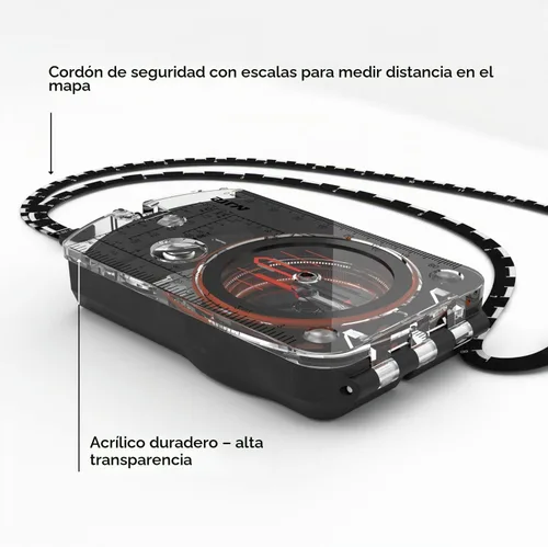 Vista 8 de Silva Expedition S Compass Marcas luminosas nocturnas Perfecto para navegación, senderismo, senderismo y caza