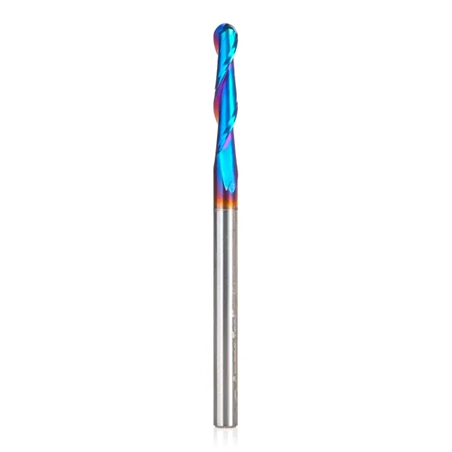 Vista 16 de Amana Tool Broca de carburo sólido con punta esférica en espiral para madera, plástico, MDF, espuma, 46384-K, 1/2 diámetro x 2-1/8 pulgadas x 1/2