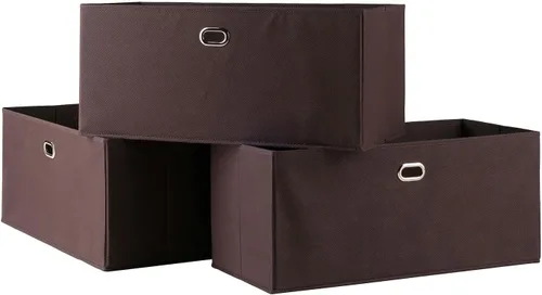 Vista 5 de Winsome Torino Almacenamiento/Organización, negro 23.03 pulgadas de ancho x 10.24 pulgadas de alto x 10.24 pulgadas de profundidad