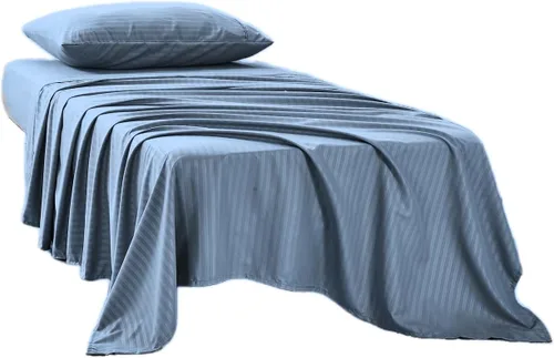 Vista 24 de Kingnex Sábanas a rayas para sofá cama de 36 x 72 pulgadas, tamaño individual para sofá cama, microfibra suave de doble cepillado 1800, 3 piezas