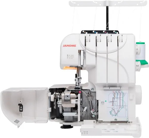 Vista 5 de Janome MOD-8933 Serger con Roscado Lay-In, 3 y 4 Roscas Convertible con Alimentación Diferencial