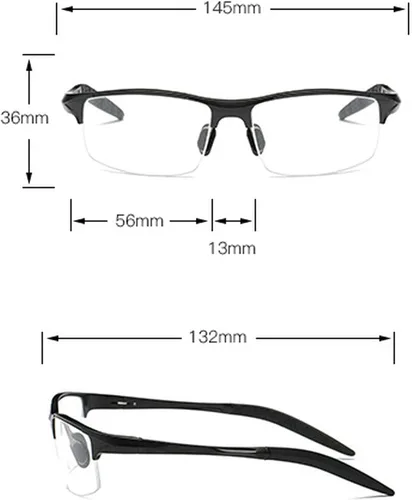 Vista 7 de Lentes de lectura multifocales de magnesio de aluminio para hombre, presbicia, hipermetropía, gafas bifocales, sol fotocromáticas, NX