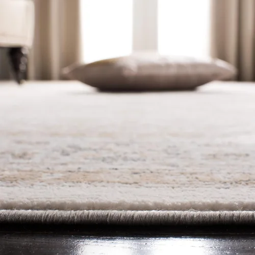 Vista 14 de SAFAVIEH - Colección Isabella, alfombra decorativa - 2'2" x 5', azul y crema, diseño oriental, no desprende pelusa y fácil cuidado, ideal para áreas