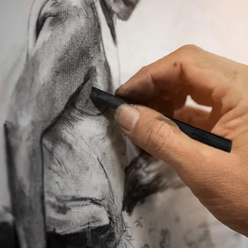 Vista 5 de MyLifeUNIT Willow Charcoal Sticks, paquete de 4 lápices de carbón de vid para dibujo de artistas (48 piezas)