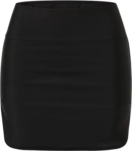 Vista 6 de Falda de natación para mujer con pantalones cortos integrados de cintura alta, falda de traje de baño deportivo para yoga, falda de traje de baño