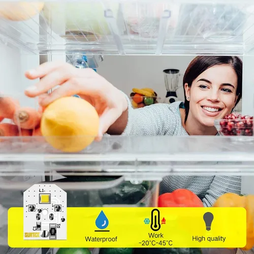 Vista 5 de Luz LED WR55X11132 WR55X25754 mejorada para refrigerador GE reemplazar WR55X30602 WR55X26486 PS4704284 3033142 EAP12172918 AP6261806