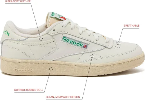 Vista 3 de Reebok Mens Club C 85 Vintage Tennis Sneakers for Men