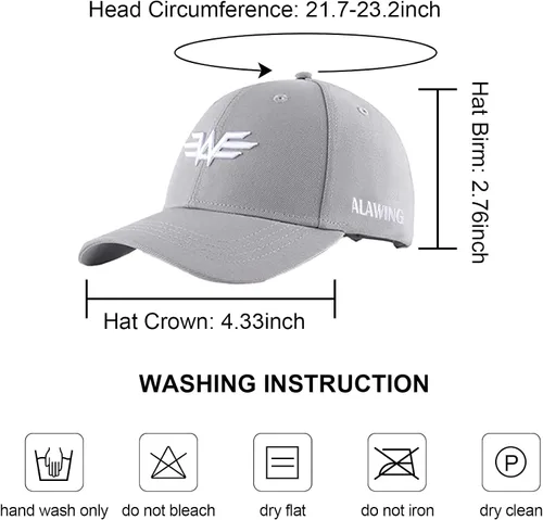 Vista 6 de ALAWING Gorra de béisbol estampada para hombre sombrero de algodón para mujer a la moda resistente al sudor y transpirable unisex ajustable M