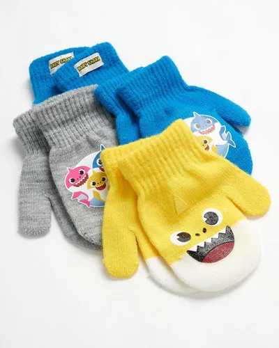 Vista 6 de Nickelodeon Guantes de tiburón para bebé, paquete de 4 guantes de invierno o manoplas (2-7)