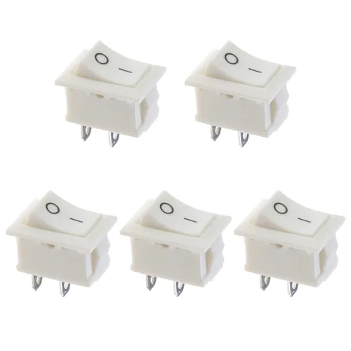 Vista 13 de 5 piezas de interruptor basculante para barco con cierre rápido ENCENDIDO/APAGADO, 2 pines, 12V, 250V/15A, 125V/20A, interruptor basculante