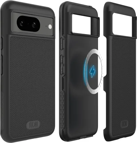 Vista 54 de TUDIA MergeGrip [Compatible con Magsafe] Funda para Google Pixel 7a 2023, [Probada contra caídas de grado militar] Borde elevado para protección