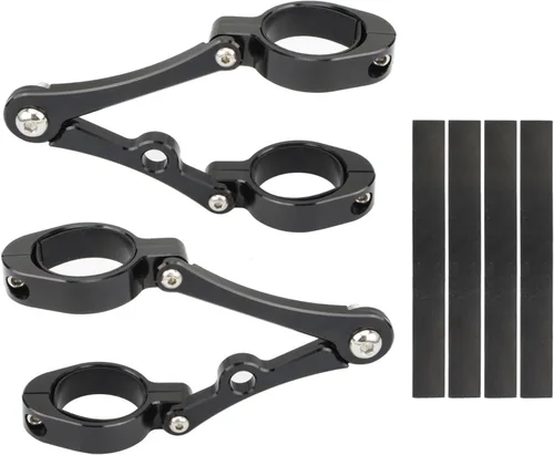 Vista 4 de BEUTEE Soporte de montaje para faros delanteros de motocicleta 1.457-1.614 in, 1.929 in, 2.126 in, soporte de tubo de horquilla negro compatible