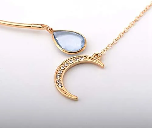 Vista 4 de Gargantilla para mujer, diseño de luna