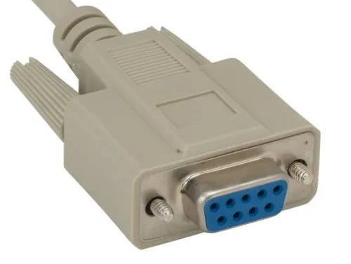 Vista 2 de Cable Leader DB9 M/F RS-232 Cable de extensión serie (1 pie (1 paquete))