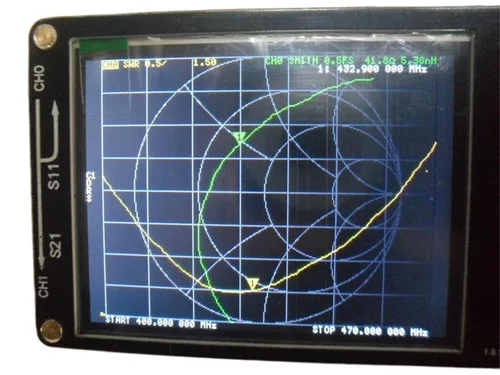 Vista 5 de 2.8 inch LCD Display NanoVNA VNA HF VHF UHF UV Vector Network Analyzer Antenna Analyzer + Battery(Black)