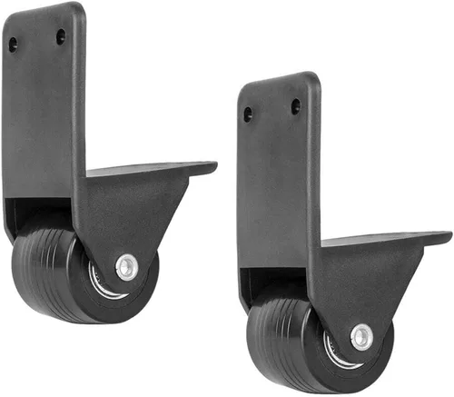 Vista 3 de 2 unids equipaje ruedas reemplazo universal maleta maleta bolsa fijo ruedas de plástico