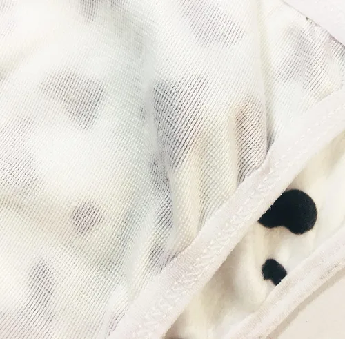Vista 5 de Disfraz de cosplay de anime sexy mini vaca bikini conjunto de lencería de sirvienta, traje de baño de leopardo leche dálmata