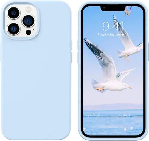 Vista 55 de GUAGUA Funda compatible con iPhone 17 Pro Max de 6.9 pulgadas, silicona líquida, goma de gel suave, delgada, forro de microfibra delgada