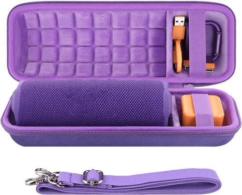 Vista 19 de co2CREA Funda de viaje rígida de repuesto para JBL Flip 7 Flip 6 FLIP 5 Altavoz Bluetooth portátil impermeable (funda de camuflaje negro)