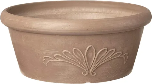 Vista 7 de Arcadia Garden Products PSW TA20C Bandeja Compuesta de Plástico/Piedra/Madera para Bulbos – Sin Orificio de Drenaje (Perforable), 8"x3", Chocolate