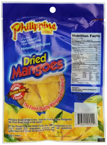 Vista 2 de Philippine BRAND Mangos secos, 3.5 onzas (paquete de 25)