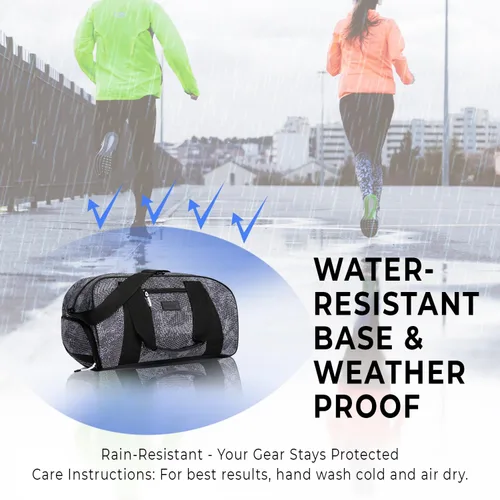 Vista 6 de Vooray Bolsa de lona para gimnasio con quemador de 23 litros, bolsa de viaje para mujeres y hombres, bolsa de gimnasio deportiva con compartimento