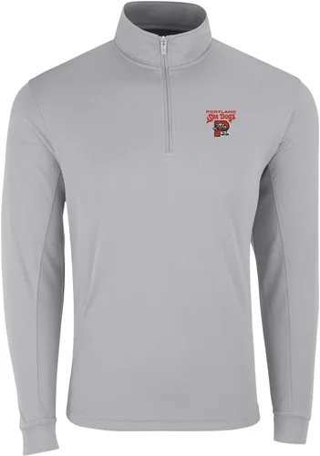 Vista 17 de Vantage Apparel Jersey con cremallera de un cuarto de béisbol de la liga menor