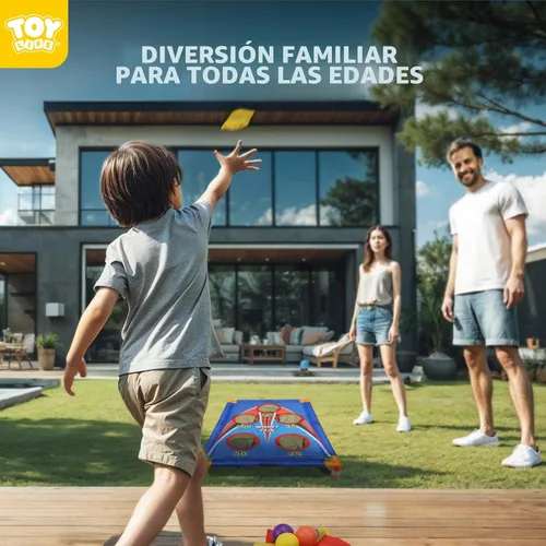 Vista 5 de TOY Life Bean Bags Toss Carnival Games, Cornhole, Outdoor Toys for Kids Ages 4-8, Backyard Game Sports & Outdoor Play, Outside Toys for Ages 5-7