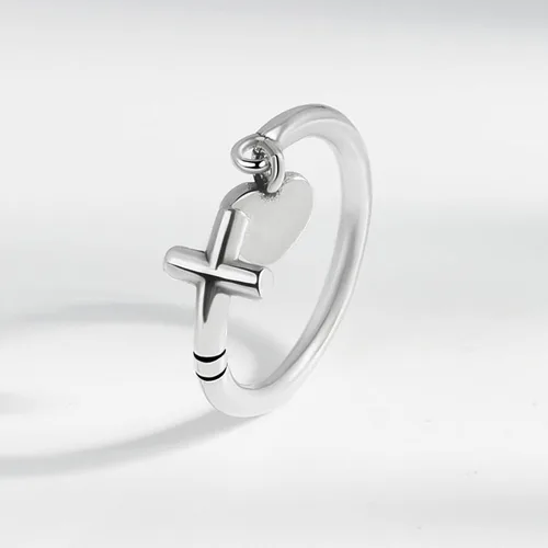 Vista 4 de 925 Sterling Silver Ring Minimalist Adjustable Rings Band Handmade Rings for Women Girls