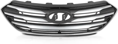 Vista 11 de CNNELL Parrilla delantera montaje cromo ABS plástico compatible con Hyundai Sonata 2011 2012 2013 HY1200154 863503S100