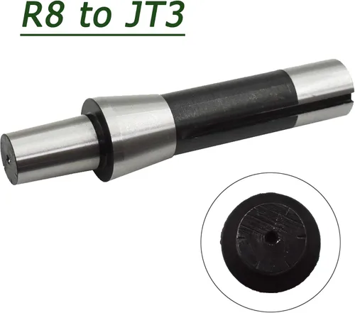 Vista 3 de R8-JT3 R8 Shank JT3 Adaptador Taladro Chuck Arbor, eje del mandril del taladro del acero de aleación para el procesamiento de la fresadora
